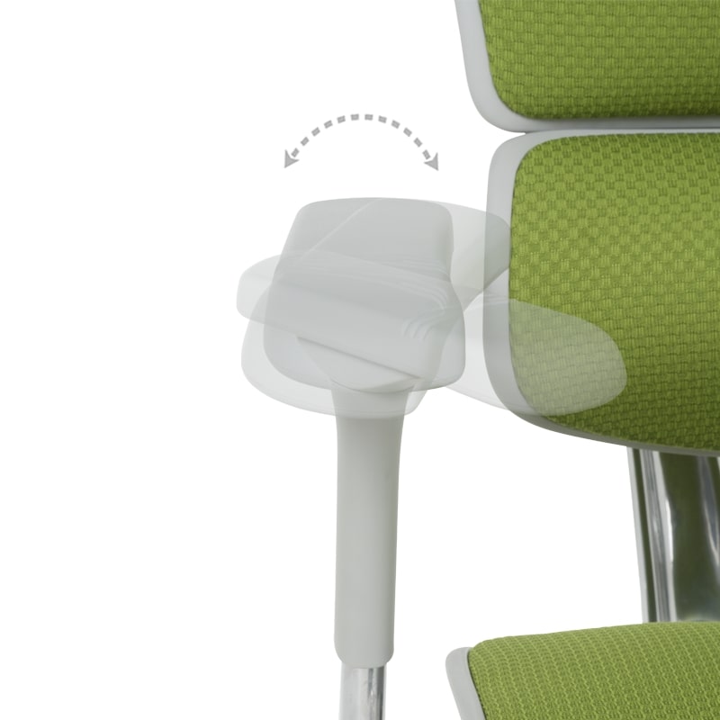 Ергономичен офис стол Ergohuman Elite 2 дамаска зелен-сива рамка